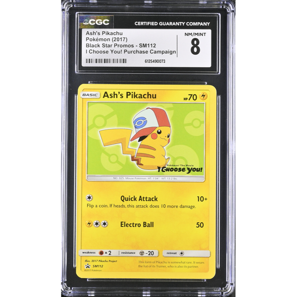 Ash's Pikachu (SM 112) SM Black Star Promos