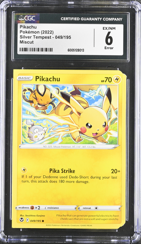 Pikachu (SIT 049) Silver Tempest Miscut