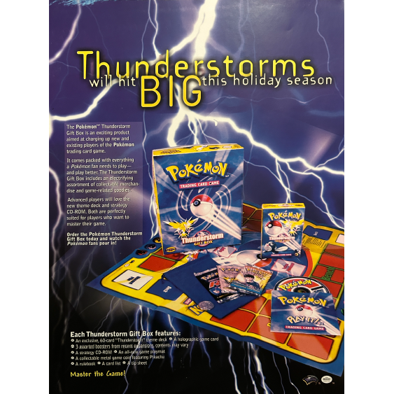 Panfleto Informativo Thunderstorm Gift Box - Liga Oficial Pokémon