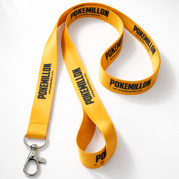 Colgante Pokemillon Amarillo con Logo Negro