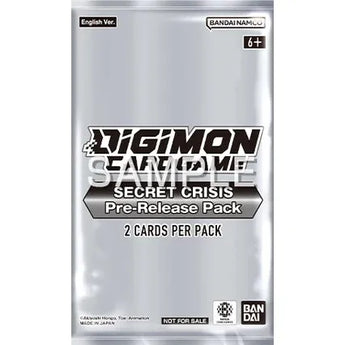 Digimon Sobre Secret Crisis Pre-Release Pack