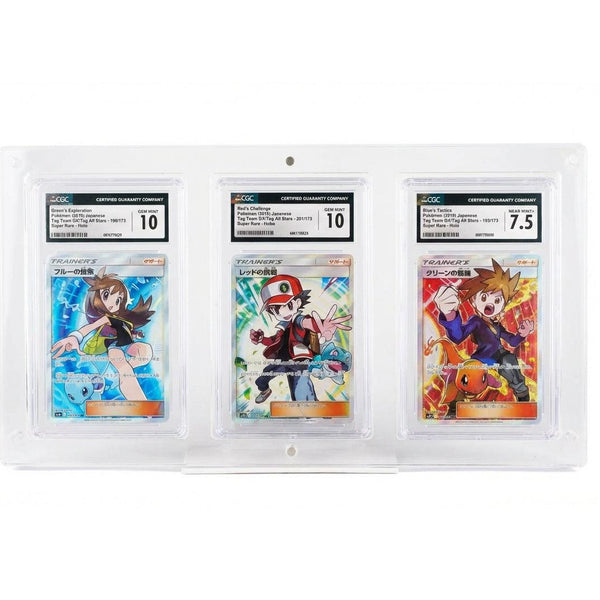 Metacrilato para 3 Cartas Gradeadas PSA/CGC