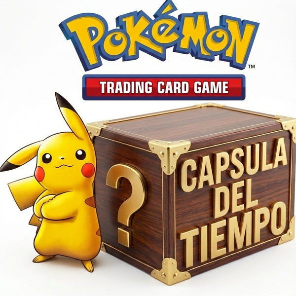 Cápsula del Tiempo Pokémon Mystery Box Español e Inglés 1999-2026