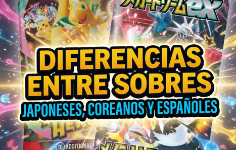 Diferencias entre sobres de Pokémon: Japoneses, Coreanos y Españoles