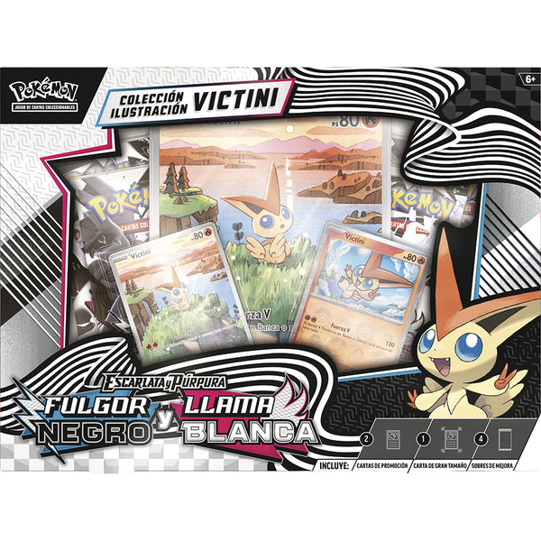 Pokémon | Caja Victini Illustration Collection Fuego Negro y Llama Blanca Español 2025