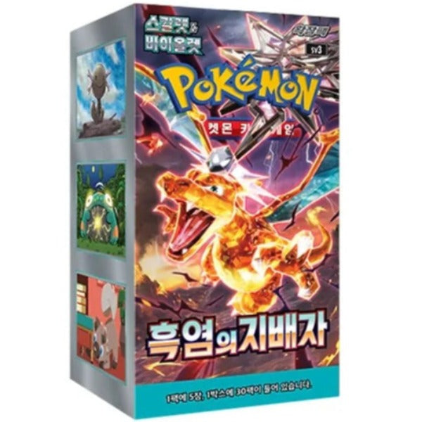 Pokémon | Caja 30 Sobres Ruler of the Black Flame Coreano 2023
