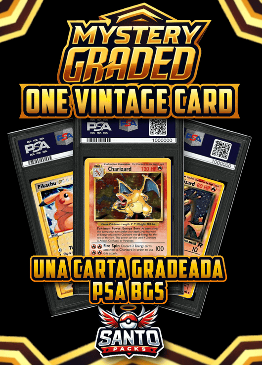 POKEMILLON Segunda Mano Mystery Graded Card | Una Carta Gradeada - PSA, BGS, CGC - One Vintage Card