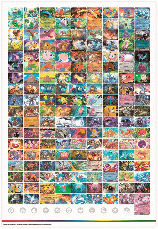 POKEMILLON Pokémon | Caja Póster 151 Pokémon Español 2023