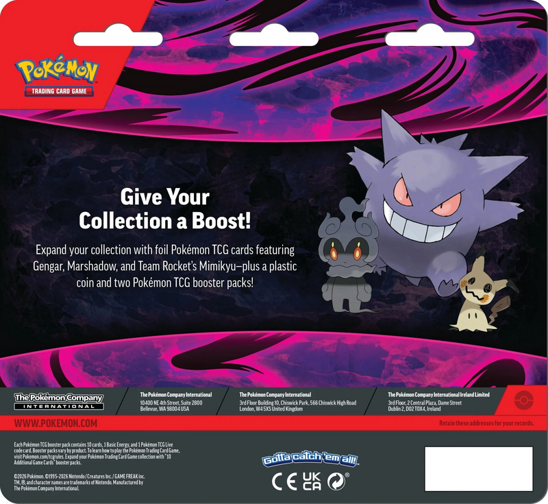 Blister Gengar 2 Sobre Oscuridad Absoluta Caos Creciente | Pitch Black Chaos Rising Pokemillon 004