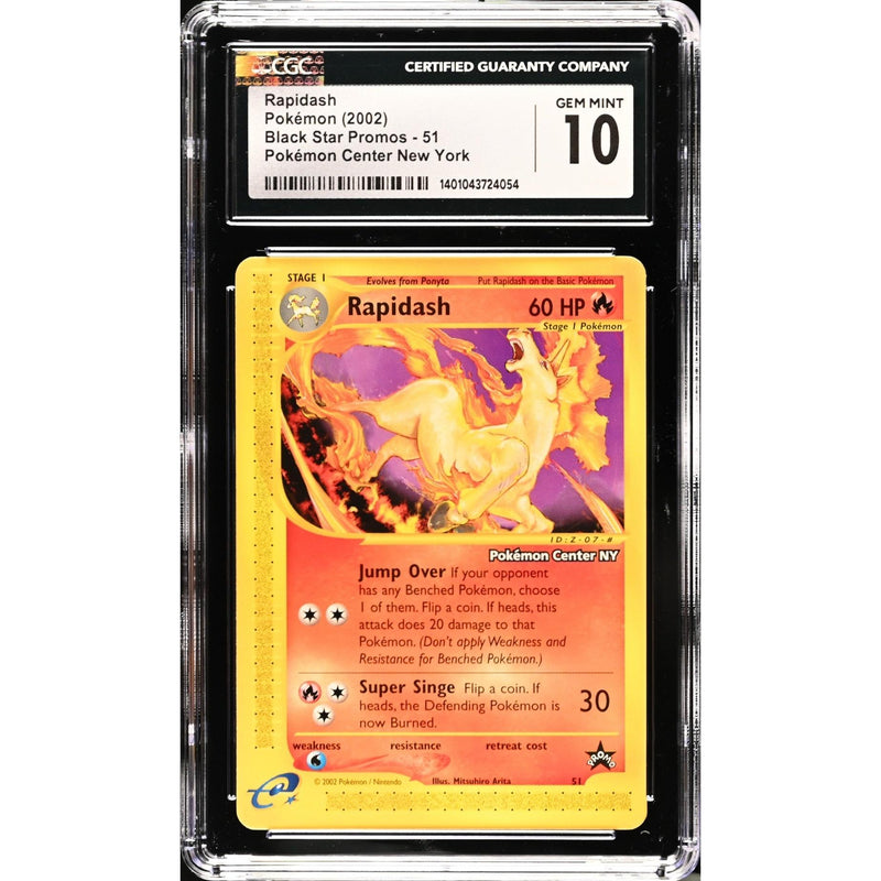 Rapidash (WP 51) Wizards Black Star Promos Pokémon Center Pokemillon 001