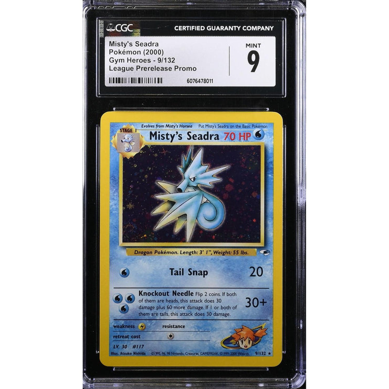 Prerelease Holo Misty's Seadra Gym Heroes Pokemillon 002