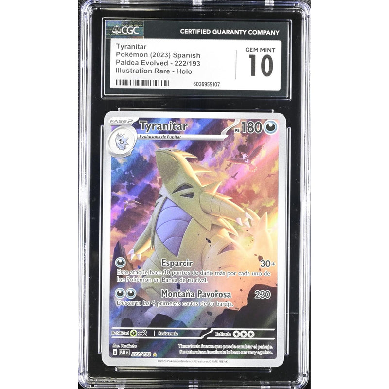Tyranitar (PAL 222) Evoluciones de Paldea Pokemillon 001