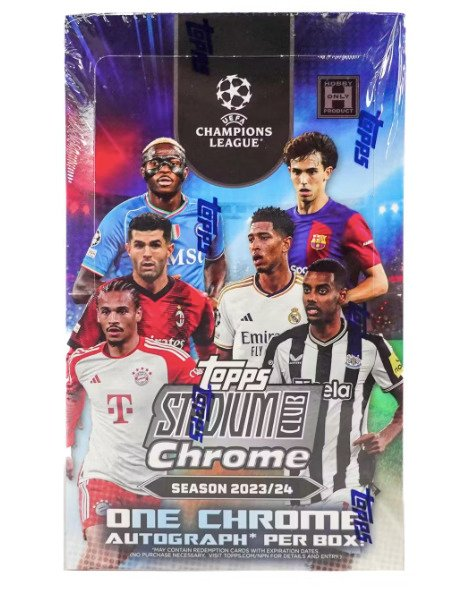 Topps | Stadium Club Chrome UEFA 2023/24 - Hobby Box - 1 Autograph Pokemillon 006