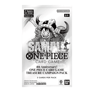 One Piece 4th Anniversary Treasure Campaign Pack (3 Cartas) Pokemillon 001