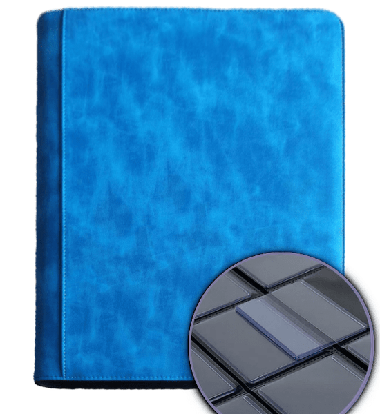 VANGUARD Accesorios Azul Vanguard | Álbum Premium Toploaders de 216 Bolsillos con Cierre de Cremallera