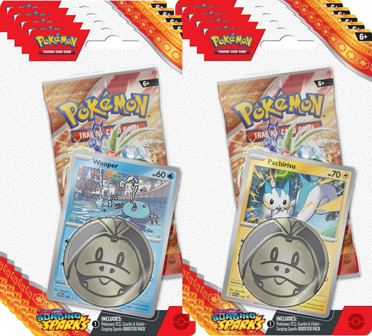 Pokémon | 10 Blister de Aleatorios de 1 Sobre de Surging Sparks Inglés 2024