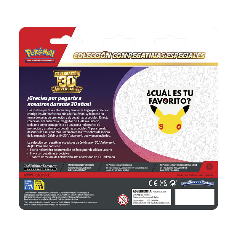 Blíster Lucario Tech Sticker Celebraciones 30 Aniversario | Celebrations 30th Pokemillon 005