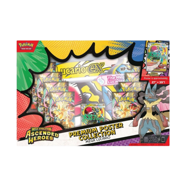 POKEMILLON Premium Poster Collection Mega Lucario Héroes Ascendentes | Ascended Heroes
