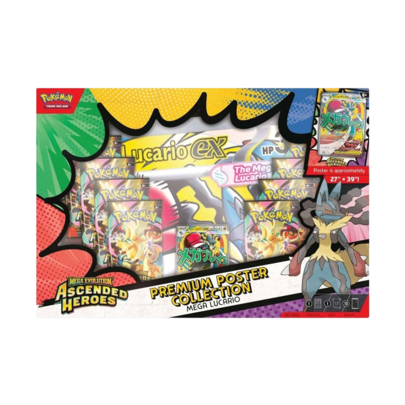 Premium Poster Collection Mega Lucario Héroes Ascendentes | Ascended Heroes Pokemillon 001