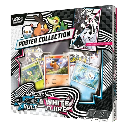 Caja Unova Poster Fulgor Negro y Llama Blanca | Black Bolt and White Flare Pokemillon 001