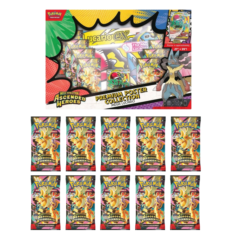 Premium Poster Collection Mega Lucario Héroes Ascendentes | Ascended Heroes Pokemillon 003