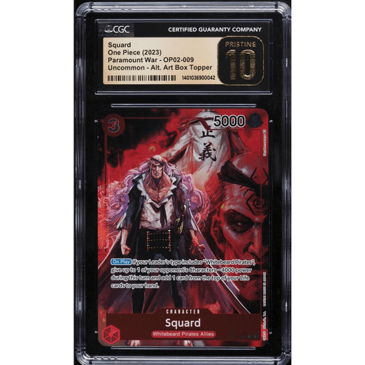 POKEMILLON Segunda Mano CGC 10 | Squard (OP02-009) (V.2) Paramount War  2023 Inglés