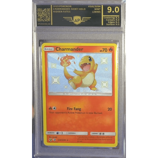 POKEMILLON Segunda Mano AP 9.0 | Charmander (HIF SV6) Hidden Fates Inglés 2019