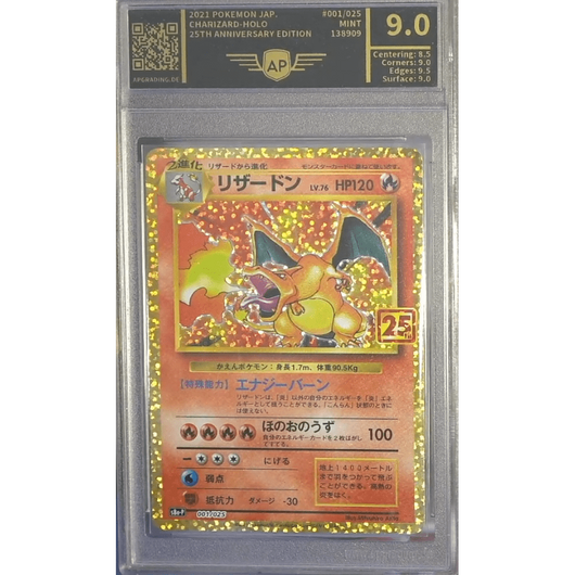 POKEMILLON Segunda Mano AP 9.0 | Charizard (s8a-P 001) Celebration 25th Japonés 2022