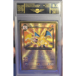 POKEMILLON Segunda Mano AP 8.0 | Charizard Metal Card (CEL BS 4) Celebration 25th Inglés 2022