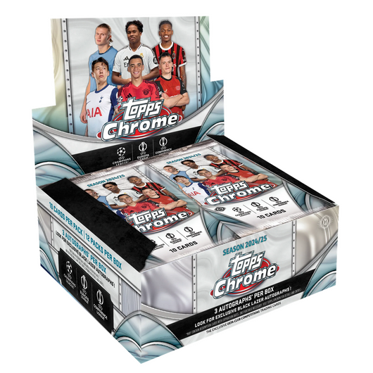 Topps | Topps  24/25 UCC Topps Chrome - Jumbo Pack (12 packs per box - 10 cards per pack)