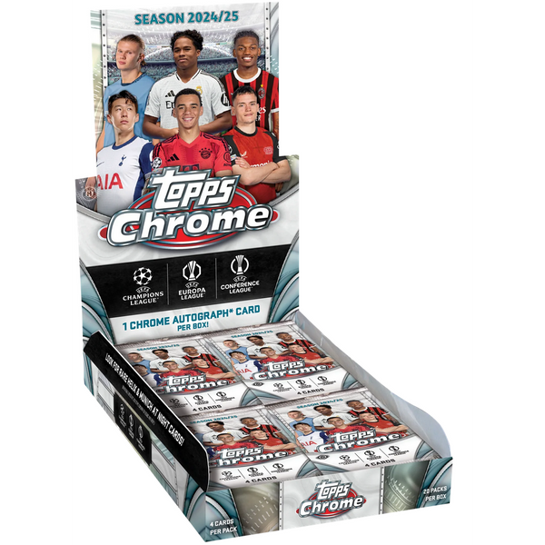 Topps 24/25 UCC Topps Chrome | Hobby Pack 20 packs per box | 4 cards per pack