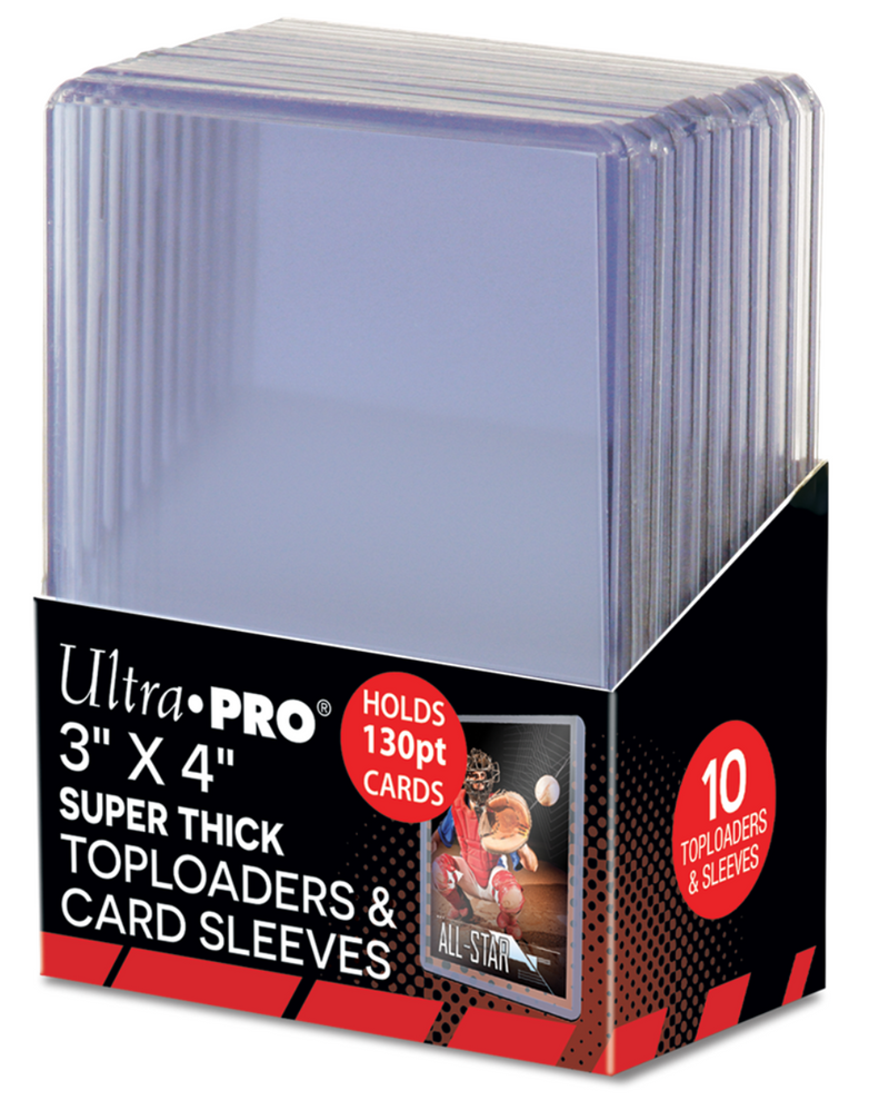 Ultra Pro | 10 Toploaders 3x4" 130 pt Cartas Deportivas Pokemillon 001