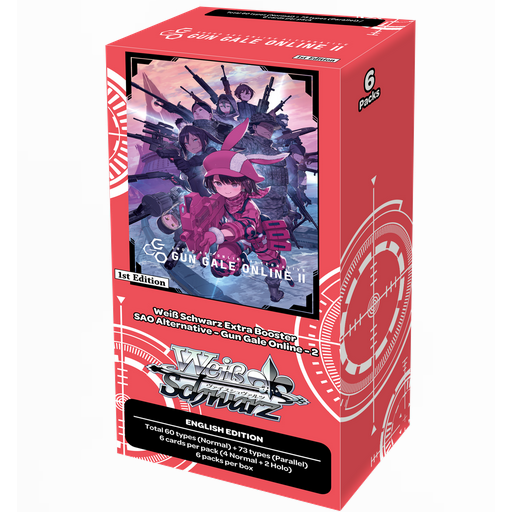 POKEMILLON Weiss Schwarz | Booster Box 6 Sobre de Sword Art Online Alternative Gun Gale Online II Extra