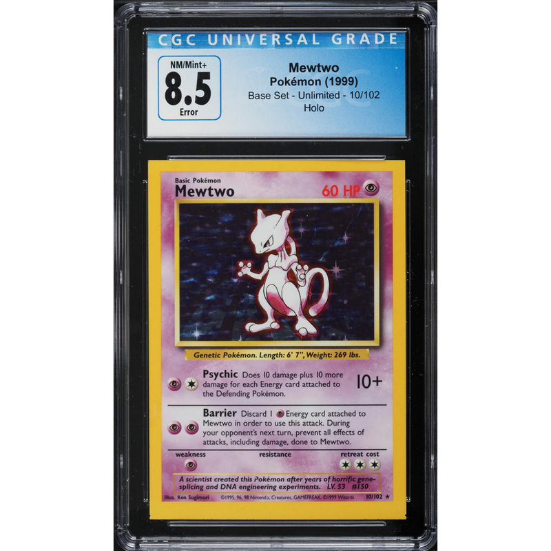 Mewtwo (BS 10) Base Set Inglés 1999 Pokemillon 003
