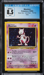 CGC | Error Mewtwo (BS 10) Base Set Inglés 1999 segunda imagen