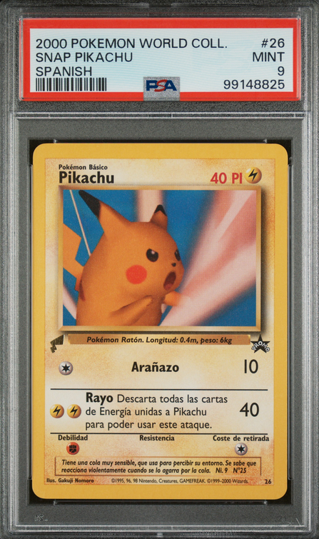 Pikachu (WP 26) Pokémon World Coin Promos Español Pokemillon 002
