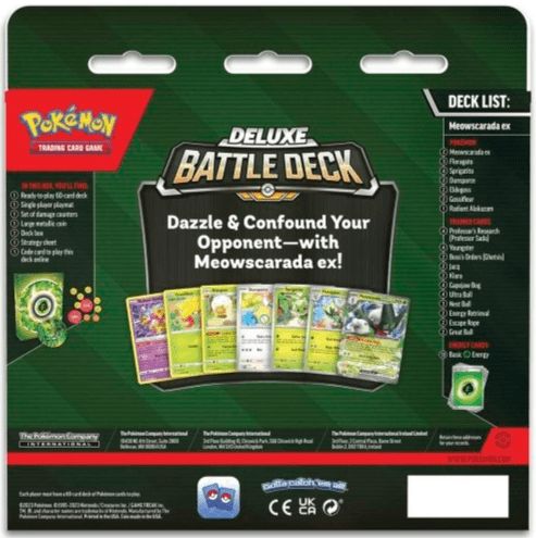 POKEMILLON Pokémon | Mazo Deluxe Meowscarada EX Inglés 2023