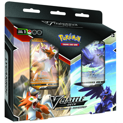 POKEMILLON Pokémon | Mazo Lycanroc V vs Corviknight V Battle Deck Bundle