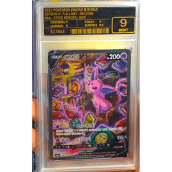 POKEMILLON Segunda Mano EG 9.0 | Pokémon Espeon V (s6a 081) Eevee Heroes Coreano