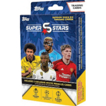 POKEMILLON Segunda Mano Topps | Topps UCC Superstars 23/24 - Hanger Pack - 4 Sobres de UEFA Superstars 2024