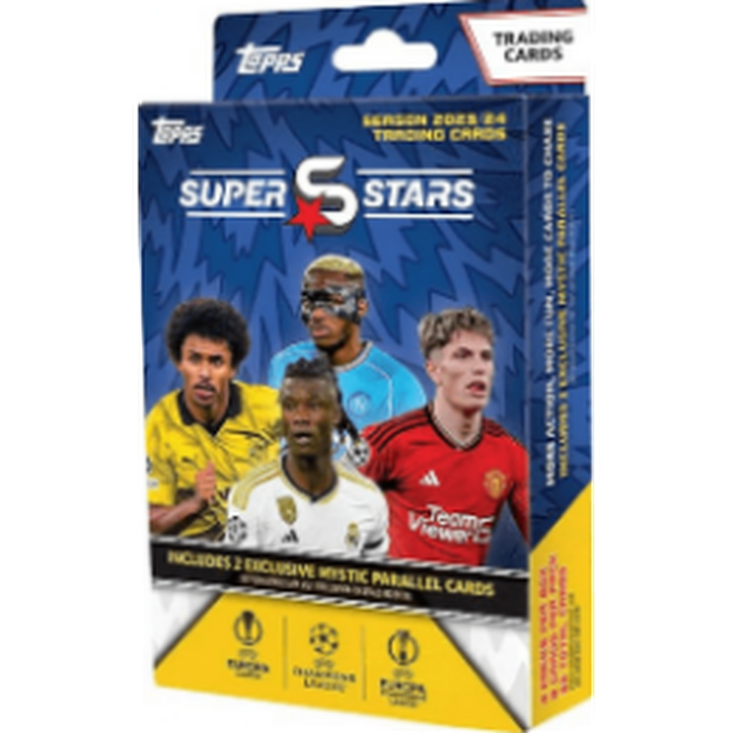 Topps UCC UEFA Superstars 23/24 Hanger Pack 4 Sobres Pokemillon 001