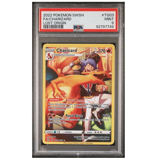 POKEMILLON Segunda Mano PSA 9 | Charizard (LOR TG03) Lost Origin Inglés