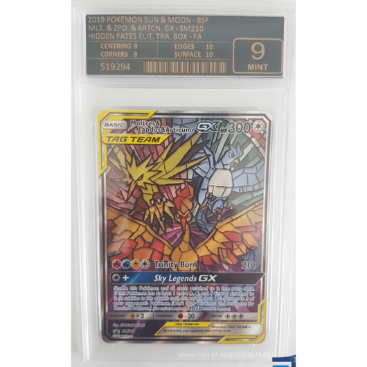 POKEMILLON Segunda Mano EG 9.0 | Moltres & Zapdos & Articuno GX (SM 210) - Hidden Fates - Inglés
