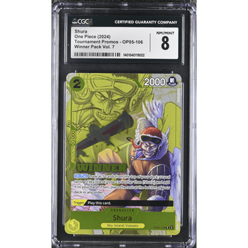 POKEMILLON Segunda Mano CGC 8 | One Piece Shura (OP05-106) (V.2) - Winner - One Piece Promo 2023 Inglés