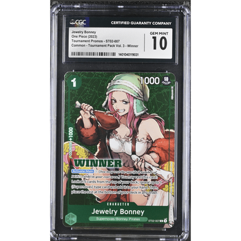 POKEMILLON Segunda Mano CGC 10 | One Piece Jewelry Bonney (ST02-007) (V.2) - Winner - One Piece Promo 2023 Inglés