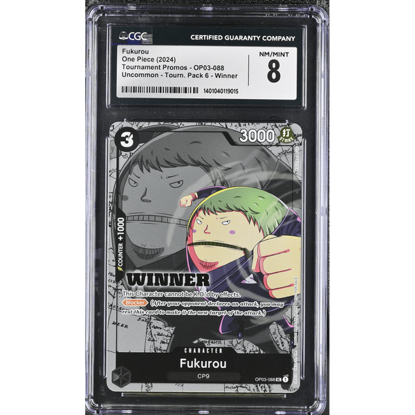 CGC 8 | One Piece Fukurou (OP03-088) (V.2) - Winner - One Piece Promo 2023 Inglés
