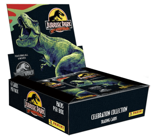 Panini Panini x Jurassic Park | Caja de 24 Sobres de Jurassic Park Cartas Coleccionables 30th Anniversary Celebration Collection Inglés 2024