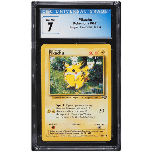 POKEMILLON Segunda Mano CGC 7 | Pikachu (JU 60) Jungle Inglés 1999