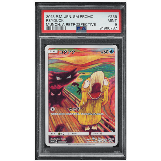 POKEMILLON Segunda Mano PSA 9 | Psyduck (SM-P 286) Munch A Retrospective Scream 2020 Japonés