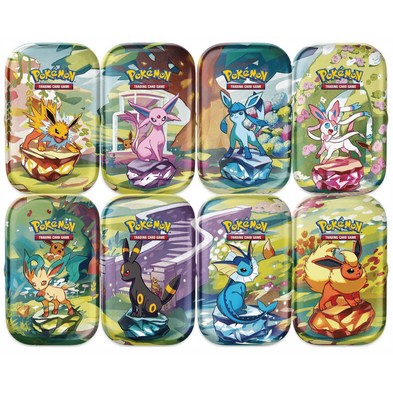 Costco Box 8 Mini-Latas Evoluciones Prismáticas | Prismatic Evolutions Pokemillon 003
